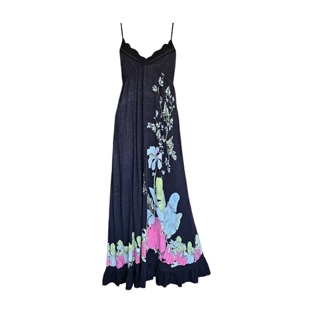 whimsigoth floral babydoll maxi dress